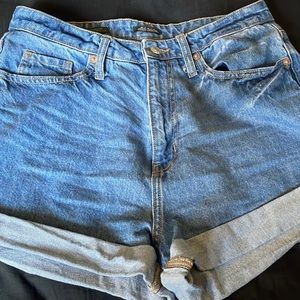 shorts. Vintage color blue. Only worn once.